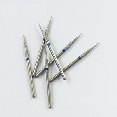 Diamond Coated Burr Set Polishing HP Low Speed Burr Grinding Polishing Needle Shape Head